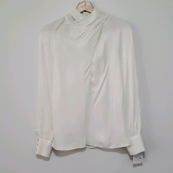 ZARA Ecru Twist Blouse - Picture 3 of 9